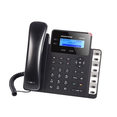 Imagen de Teléfono IP SMB de 2 líneas con 3 teclas de función, 8 teclas BLF y conferencia de 3 vías, PoE