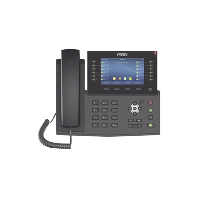 Imagen de Teléfono IP empresarial para 20 lineas SIP, Bluetooth integrado para diademas, PoE y hasta 60 botones DSS con doble puerto Gigabit, soporta recepción de video