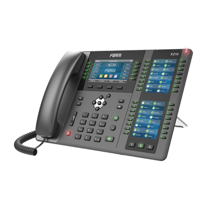 Imagen de Teléfono IP ideal para recepción hasta 20 líneas SIP, PoE, 106 botones DSS, Bluetooth integrado para diademas, puertos Gigabit, soporta recepción video