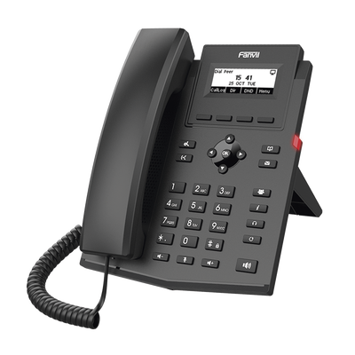 Imagen de Teléfono IP WiFi empresarial para 2 líneas SIP con pantalla LCD, Códec Opus, conferencia de 6 vías.