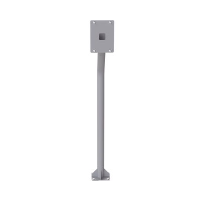 Imagen de Base tipo tubular para instalación de cubierta BASEINT de videoporteros o interfones IP Fanvil y Grandstream, altura de 1.2 metros, pintura electrostática color gris.