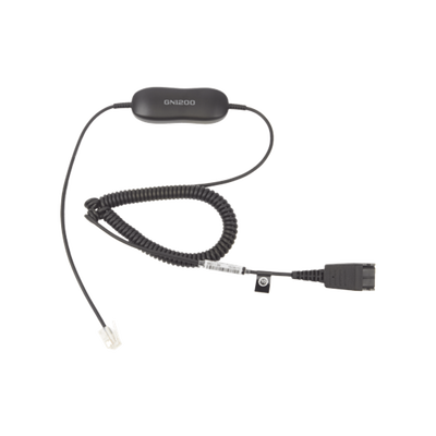 Imagen de Jabra GN1200 cable enroscado con conexión QD y RJ-9 (88011-99)