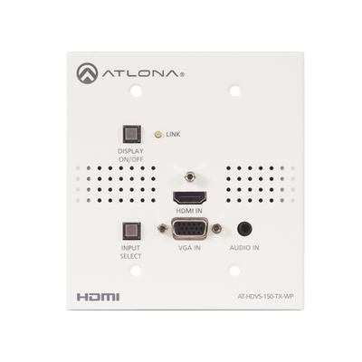 Imagen de Transmisor HDBaseT de placa de pared para HDMI y VGA