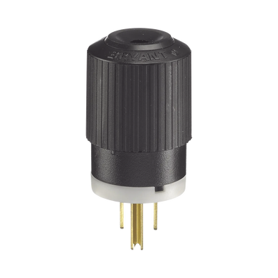 Imagen de Clavija Negra 15 A 125 V CA 2 Polos 3 Hilos (NEMA 5-15P).