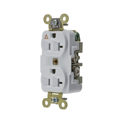 Imagen de Contacto Dúplex Conexión a Tierra Aislada/ 20 A 125 V/ 2 polos 3 Hilos/ Color Blanco/ Nema 5- 20R/ Grado Industrial.
