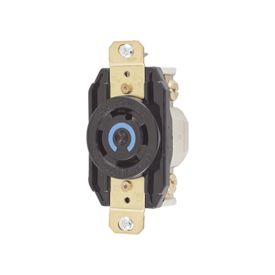 Imagen de Receptáculo con Bloqueo de Media Vuelta Industrial 30 A 250 V CA / 3 Polos 4 Hilos / Nema L15-30R.