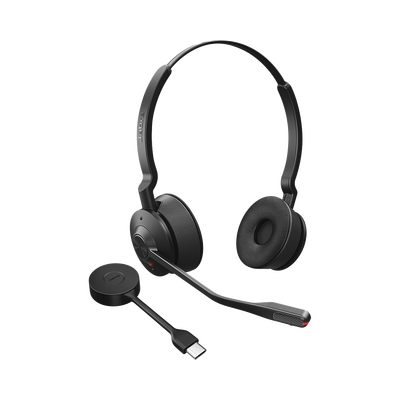 Imagen de Jabra Engage 55, Auricular stereo versión MS con aislamiento de ruido activa, adaptador DECT USB-A (9559-450-125)