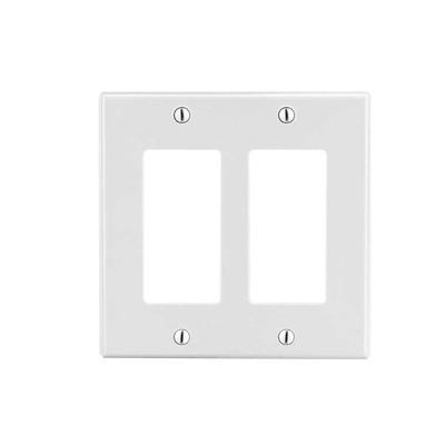 Imagen de Tapa para Caja Multigang / Contacto Doble / Color Blanco.