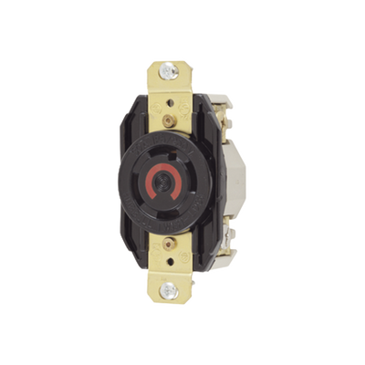 Imagen de Receptáculo con Bloqueo de Media Vuelta Industrial 30 a 125/250 V CA / 3 Polos 4 Hilos / Nema L14-30R.