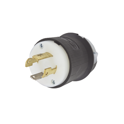 Imagen de Clavija con Bloqueo de Media Vuelta Industrial 30 a 125/250 V CA / 3 Polos 4 Hilos / Nema L14-30P.
