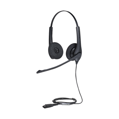 Imagen de Jabra Biz 1500 Duo, auricular profesional con cancelación de ruido, ideal para contact center con conexión QD (1519-0157)