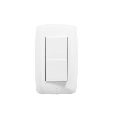 Imagen de Apagador Dúplex de 10 A/ 127 V CA ~ 60 Hz /  1 1/2 Módulos / Color Blanco.