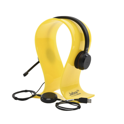 Imagen de Jabra Evolve 30 Duo con conexión USB / 3.5mm, micrófono con cancelación de ruido y controlador en el cable con botones e indicadores LED (5399-823-309)