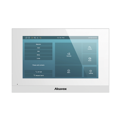 Imagen de Monitor Linux / Pantalla Touch de 7 Pulgadas / SIP / POE / WIFI / Compatible con Frentes de Calle Akuvox