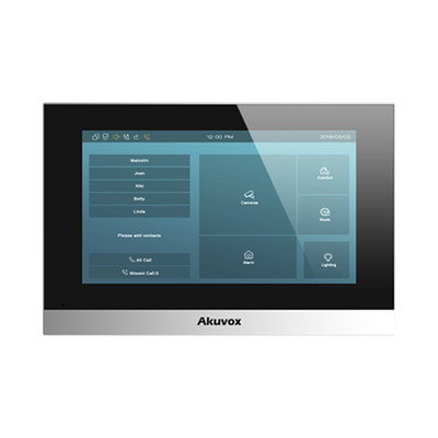 Imagen de Monitor IP Android / Pantalla Touch Screen LCD 7" / WiFi / PoE / Comuncación SIP / Conexión Remota por App / Administracion Nube Gratis