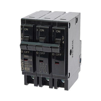 Imagen de MCB - Interruptor Termomagnético Enchufable, Serie: B2Q, 3P, 40A, 240V  (SKU:1002299)