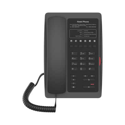 Imagen de Teléfono IP WiFi para Hotelería, profesional con 6 teclas programables para servicio rápido (Hotline), plantilla personalizable con PoE
