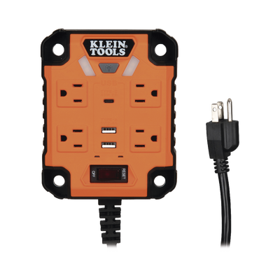 Imagen de Multicontacto Powerbox 1, con 4 Salidas 120 Vca, 2 USB-A / 1 USB-C, Luces LED Integradas y Soporte Magnético
