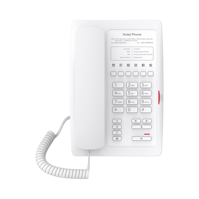 Imagen de Teléfono IP WiFi para Hotelería, profesional con 6 teclas programables para servicio rápido (Hotline), plantilla personalizable con PoE