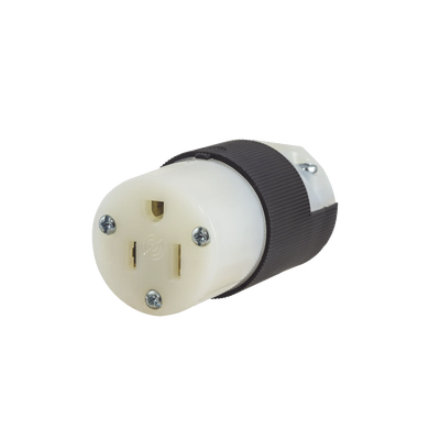 Imagen de Conector Entrada Recta/ 15A 125V/ 2 Polos 3 Hilos/ Nema 5-15R/ Grado Industrial- Comercial.