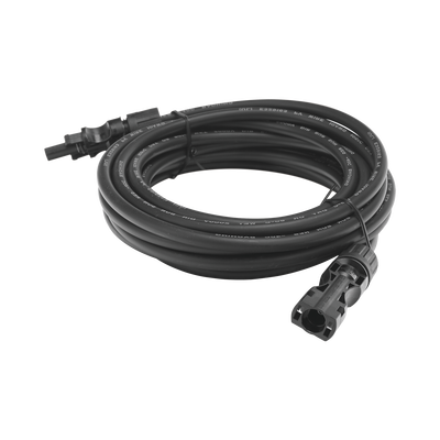 Imagen de Cable Fotovoltaico 2.5 m, Negro, Calibre 10 AWG con Terminales MC4 en Ambos Extremos
