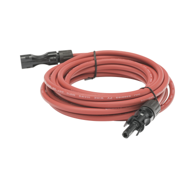 Imagen de Cable Fotovoltaico, 2.5 m, Rojo, Calibre 10 AWG con Terminal MC4-M en Ambos Extremos
