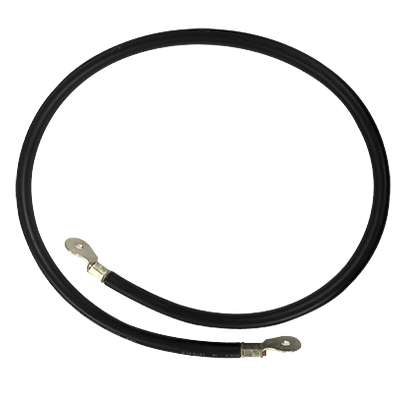 Imagen de Cable para Baterías, 1 m, Negro, Calibre 2 AWG con Terminales de Ojo en Ambos Extremos