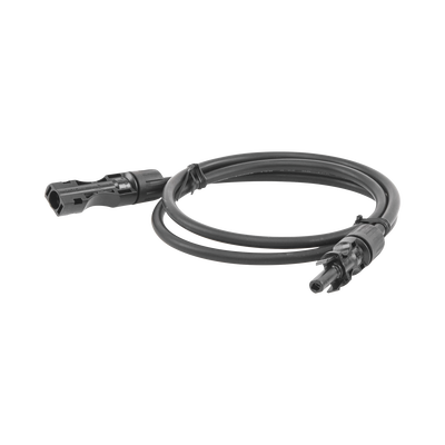Imagen de Cable Fotovoltaico 1 m, Negro, Calibre 10 AWG con Terminales MC4 en Ambos Extremos