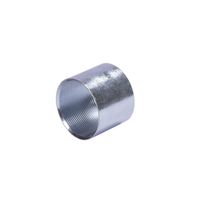 Imagen de Cople 1" (25mm) pared gruesa con rosca galvanizado etiqueta amarilla