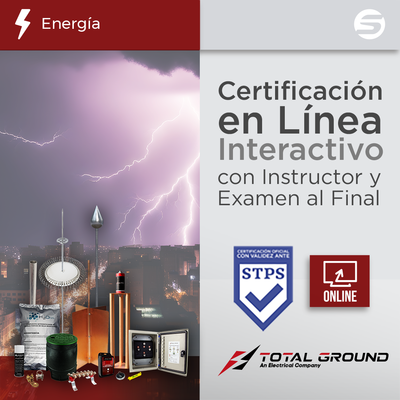 Imagen de Certificación Virtual en Tierras Físicas y Pararrayos Total Ground (Válida Ante Secretaría del Trabajo)