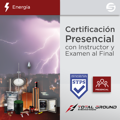Imagen de Certificación Oficial en Tierras Físicas y Pararrayos Total Ground (Válida Ante Secretaría del Trabajo)