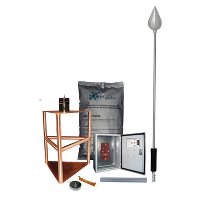 Imagen de Kit de Pararrayo con Punta con Diámetro de Protección de 200 metros.