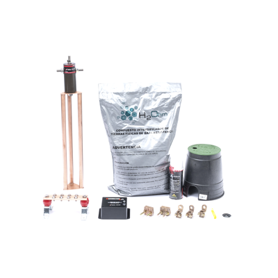 Imagen de Kit de Tierra Física con Electrodo Magnetoactivo de 45 AMP Y Supresor de Picos SOHO