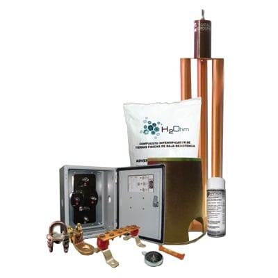 Imagen de Kit de Tierra Física modelo TG100K con Electrodo Magnetoactivo 67 x 17 cm, capacidad Max: 100 AMP