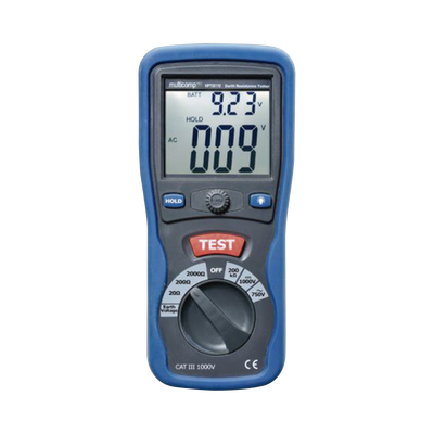 Imagen de KIT de Medidor de Resistencia a Tierra Digital ( Terrómetro ), a 3 hilos  CAT III / 1000 V.