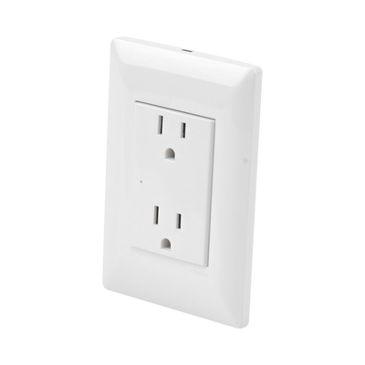 Imagen de Contacto Inteligente de Pared Doble 120, 15A, con Supresor de Picos Tipo A.