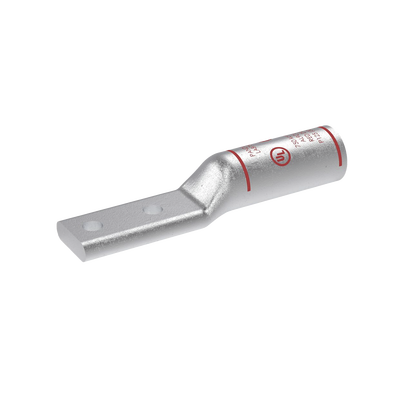 Imagen de Terminal Conector de Compresión Bimetálica Pan-Lug™ 750 KCMIL, Aluminio Base con Recubrimiento Estañado, y dos Orificios de 1/2". Tambor con Compuesto que Inhibe el Óxido