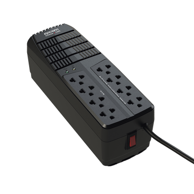 Imagen de Regulador de Voltaje 2000 VA-1000 W / 4 Contactos con AVR / 4 Contactos con Supresor de Picos / Protección RJ11