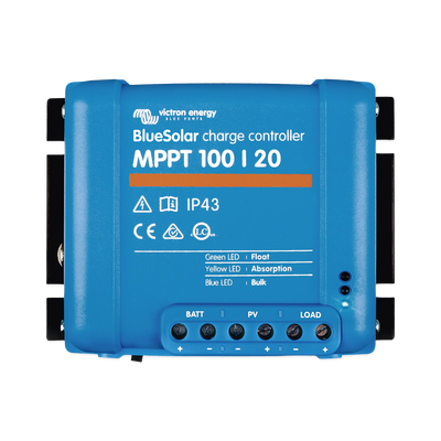 Imagen de BlueSolar MPPT 100/20. Controlador Solar MPPT 20A, Voltaje Selección Automática: 12/24/48 Vcc.