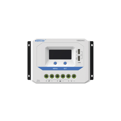 Imagen de Controlador Solar de Carga PWM 12/24V 60 A, Salida USB, con Display