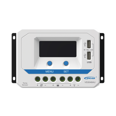 Imagen de Controlador Solar de Carga PWM 12/24/36/48 V 30 A, Salida USB, con Display