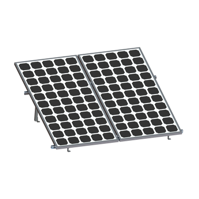 Imagen de Montaje para Panel Solar, Riel "8" de 2700mm para Módulos con Espesor de 35mm, Velocidad de Viento Máx. 136km/h