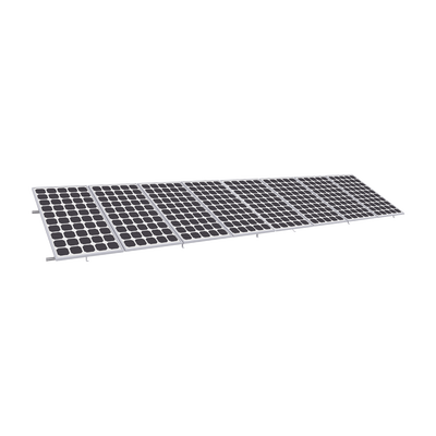 Imagen de Montaje para Panel Solar, Riel "8" de 5400mm para Módulos de 550 a 660w con Espesor de 35mm, Velocidad de Viento Máx. 136km/h (20° a 45°)