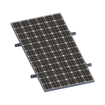 Imagen de Kit De Minirieles Para Panel Solar Arreglo 1X1 Para Instalación Plano En Lámina