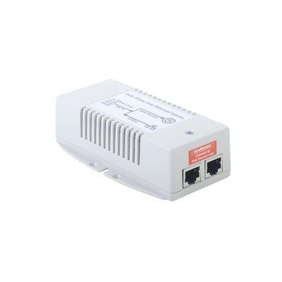 Imagen de Inyector POE para Aplicación Solar, Entrada 18-36 Vcc, Salida en 56 Vcc, 802.3 af/at, 10/100/1000 Mbps, Hasta 35 Watts