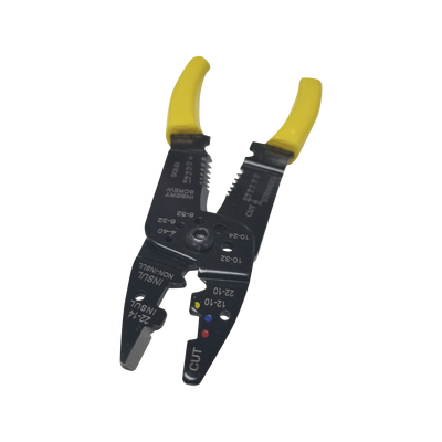 Imagen de Pinza Cortacables / Pelacables 10 a 22 AWG con Plegador de Conectores.