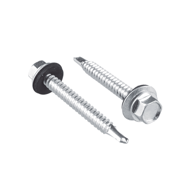Imagen de Tornillo -Pija cabeza hexagonal con rondana y punta de broca x 3/4", 100 piezas.