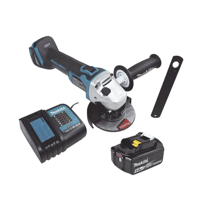 Imagen de Mini esmeril Inalámbrico de 4-1/2 " 8.500 rpm, Incluye 1 bat. li-ion 18v/5.0 a.h y Cargador