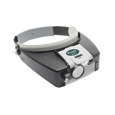 Imagen de Lampara LED en correa frontal con lentes de aumento 1.8X, 2.6X y 5.8X.