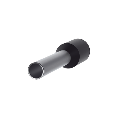 Imagen de Ferrule Aislado Para Cables 16 AWG, PIN de 10 mm de Longitud, Mango Color Negro, Paquete de 500pz